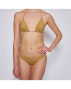 Maillot de bain 2 pièces triangles moulés Monk orange/vert