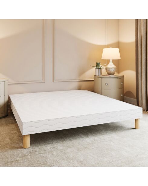 Sommier tapissier Honfleur blanc - 140x200 cm