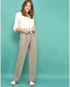Pantalon en Lin Dabi taupe