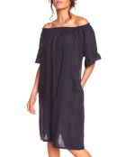 Robe en Lin Ines marine