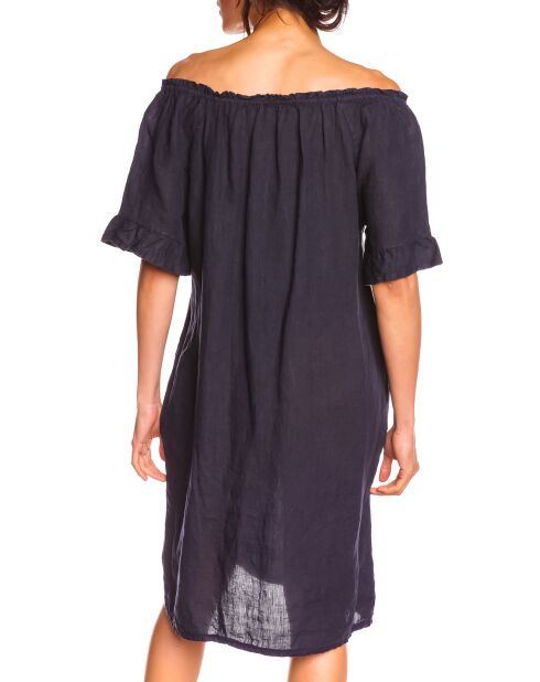Robe en Lin Ines marine