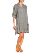 Robe 100% Lin Nayla kaki
