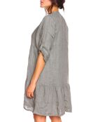 Robe 100% Lin Nayla kaki