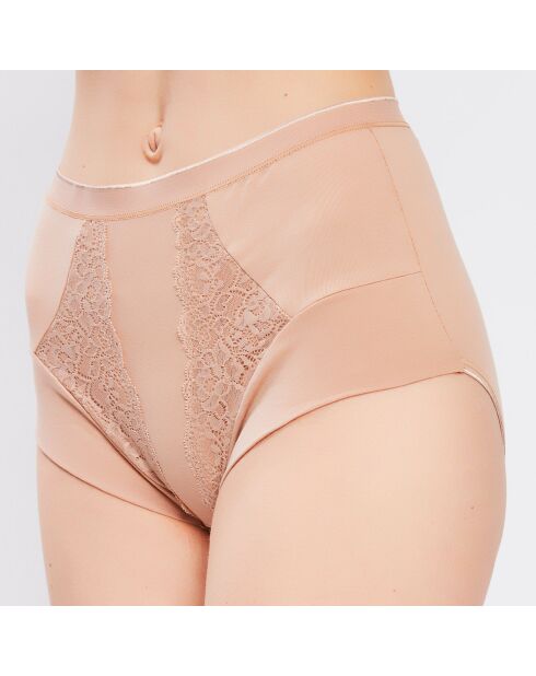 2 Culottes taille haute Betty beiges