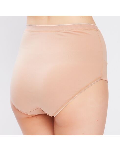 2 Culottes taille haute Betty beiges