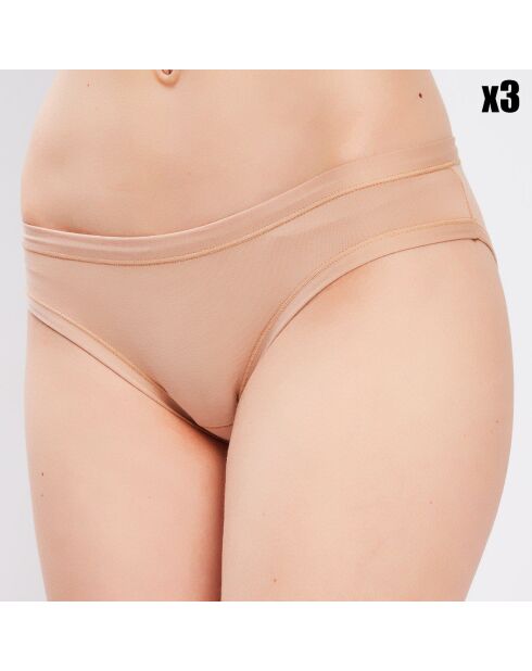 3 Culottes Yolanda beiges
