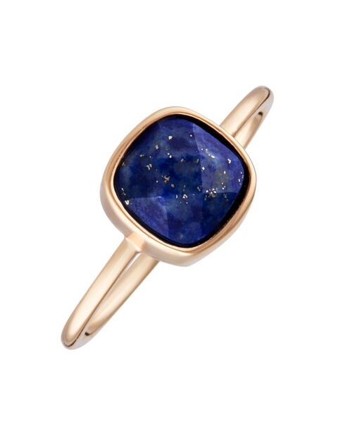 Bague Ella Lapis Lazuli en laiton doré
