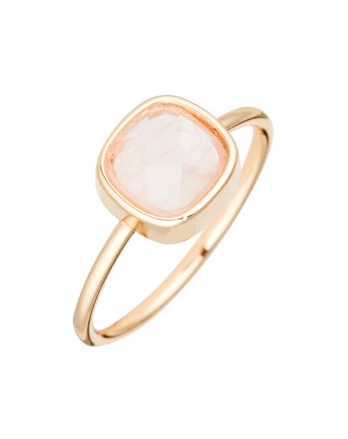 Bague Ella Quartz en laiton doré