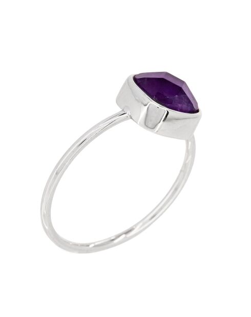 Bague Ella Améthyste en laiton
