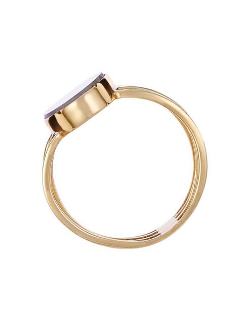 Bague Victoria Labradorite en laiton doré