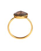 Bague Ilya Labradorite en laiton doré