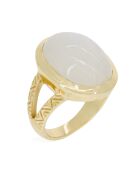 Bague Keira Pierre de Lune en laiton doré