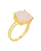 Bague Salya Quartz en laiton doré