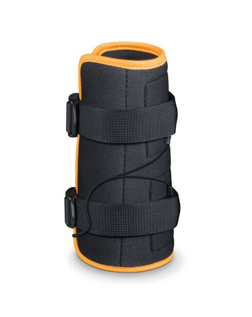 Appareil anti-douleur Poignet et Avant-bras noir/orange - 14 cm