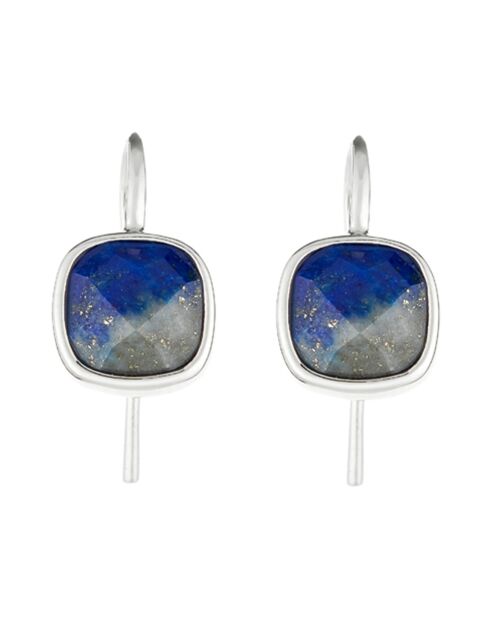 Boucles d'oreilles Ella Lapis en laiton argenté