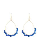 Boucles d'oreilles Claudia Jade en laiton doré