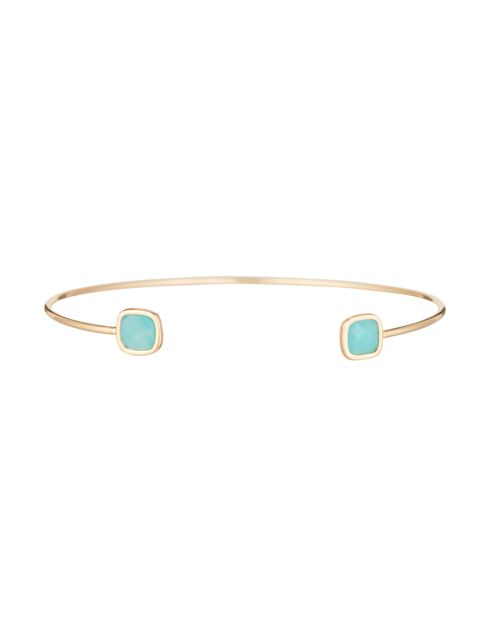 Jonc Rosy Amazonite en laiton doré