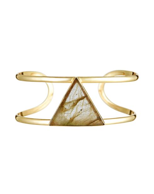 Jonc Tara Labradorite en laiton doré