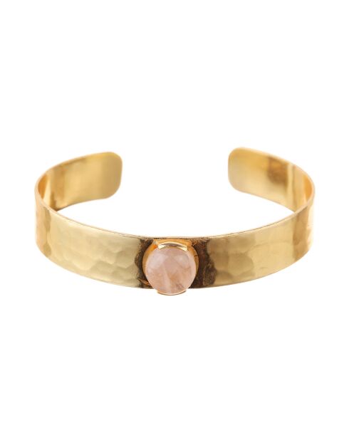 Bracelet Caroline Quartz en laiton doré