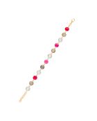 Bracelet Dania Onyx en laiton doré