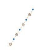 Bracelet Neela Labradorite & Jade en laiton doré