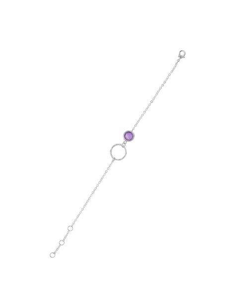 Bracelet Oriana Améthyste en laiton