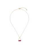 Collier Suzi Agate en laiton doré