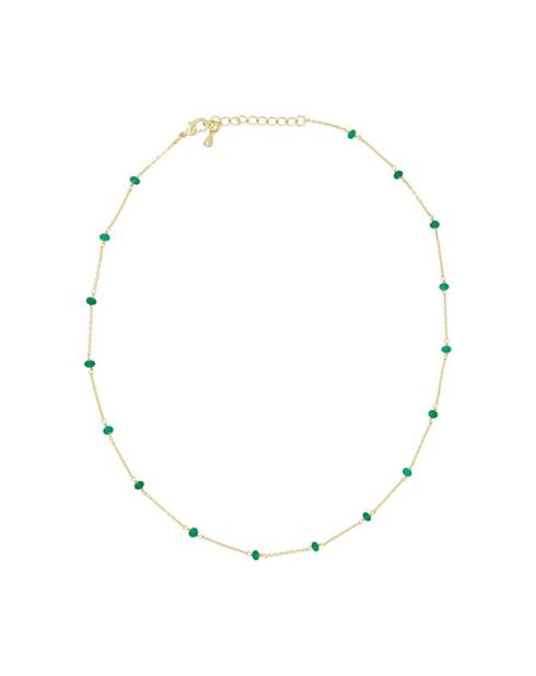 Elisa Jade halsketting in goudmessing