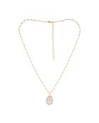 Collier Adassa Quartz en laiton doré