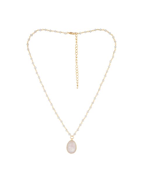 Collier Adassa Quartz en laiton doré