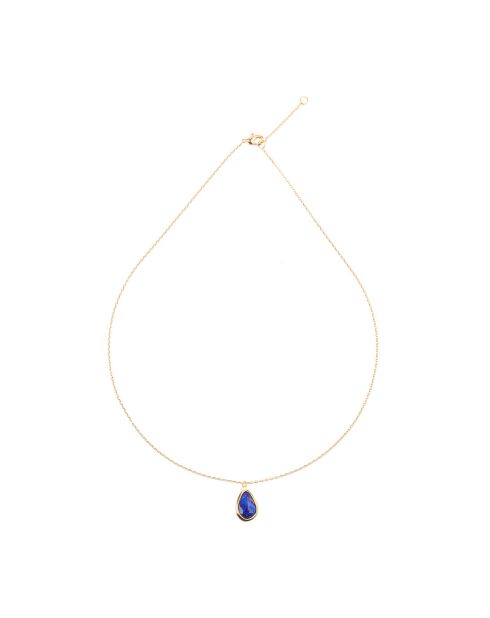 Collier Louane Lapis Lazuli en laiton doré