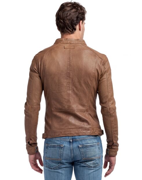 Calvin Cognac Lammfelljacke