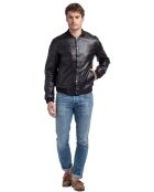 Michal schwarze Lammlederjacke