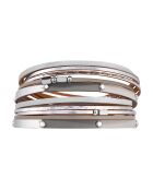 Brazalete plateado Amelio