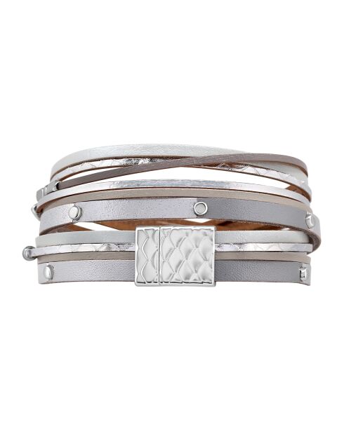Brazalete plateado Amelio
