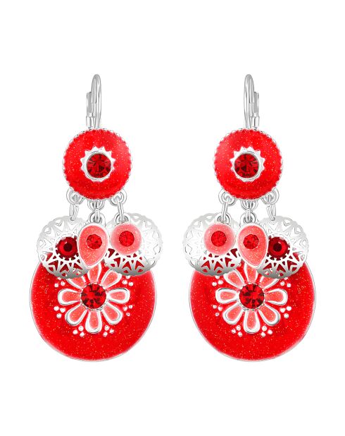 Boucles d'oreilles Frugal cerise