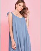 Robe à nouer Cupidon unie bleue