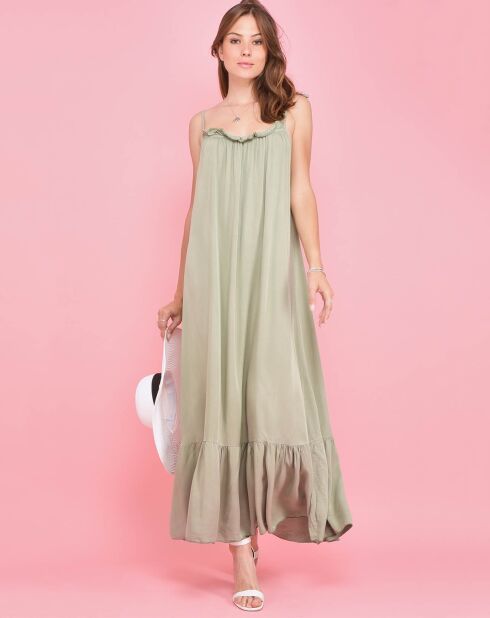 Robe Deesse verte