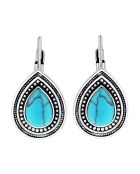 Boucles d'oreilles Okaos turquoise