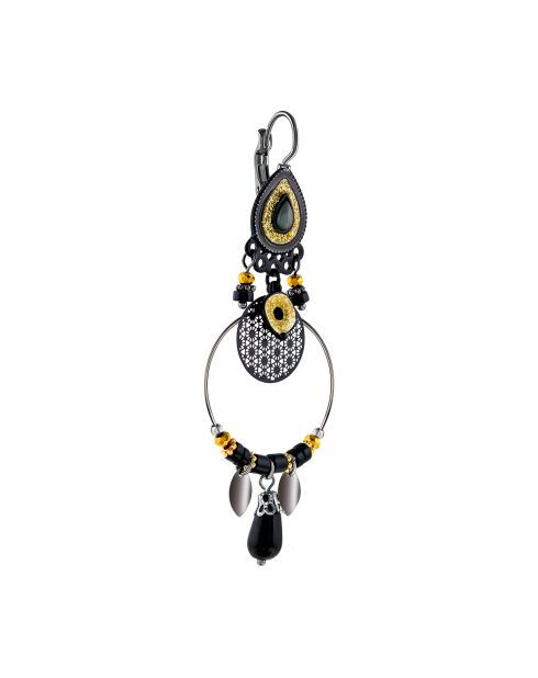 Boucles d'oreilles Stiltos noires