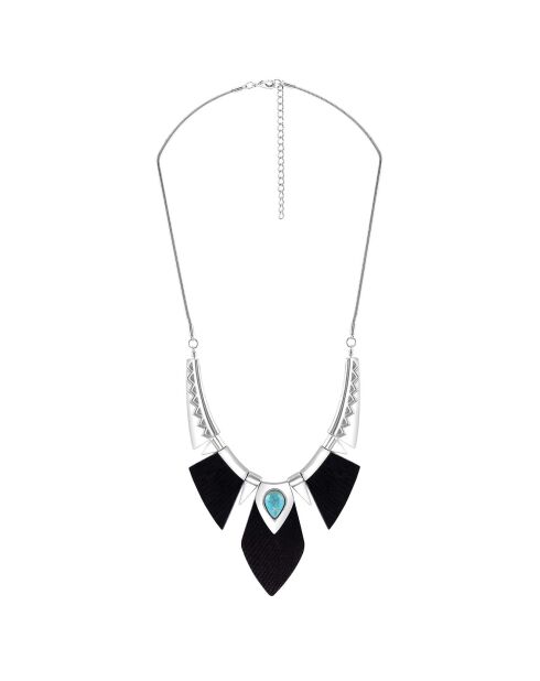 Fogarone zilver/zwarte ketting
