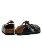 Mules Auréa noir/multicolore