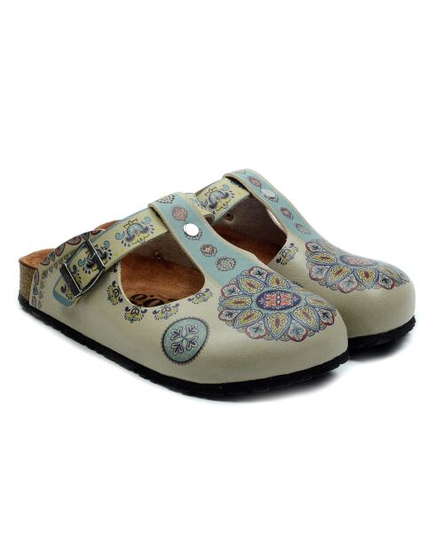 Mules Aurore beige/multicolore