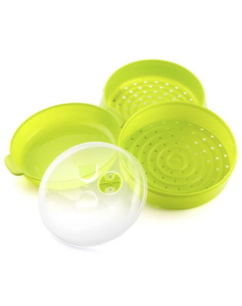 Cuiseur-vapeur Double pour Micro-Ondes Fresh vert