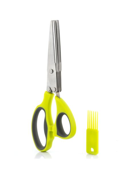 Ciseaux de Cuisine Multi-Coupe 5 en 1 jaune