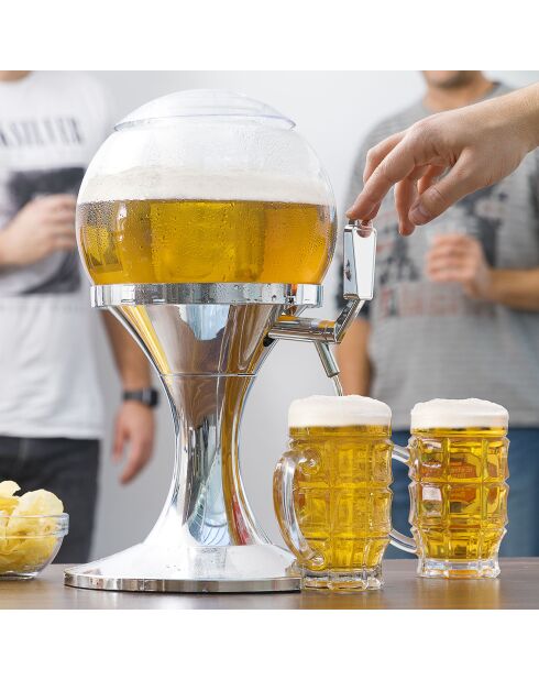 Distributeur de Bière Réfrigérant Ball gris/transparent - 3.5 L