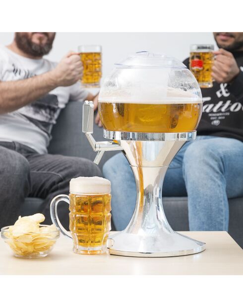 Distributeur de Bière Réfrigérant Ball gris/transparent - 3.5 L