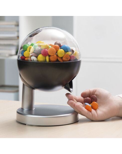 Distributeur automatique de bonbons et fruits secs mini noir