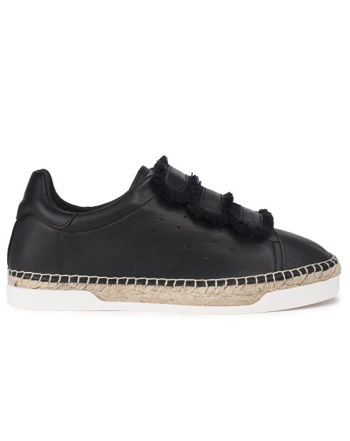 Baskets espadrilles en Cuir Wonder Patty noires