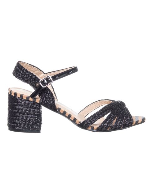 Sandales Tango noires - Talon 6 cm